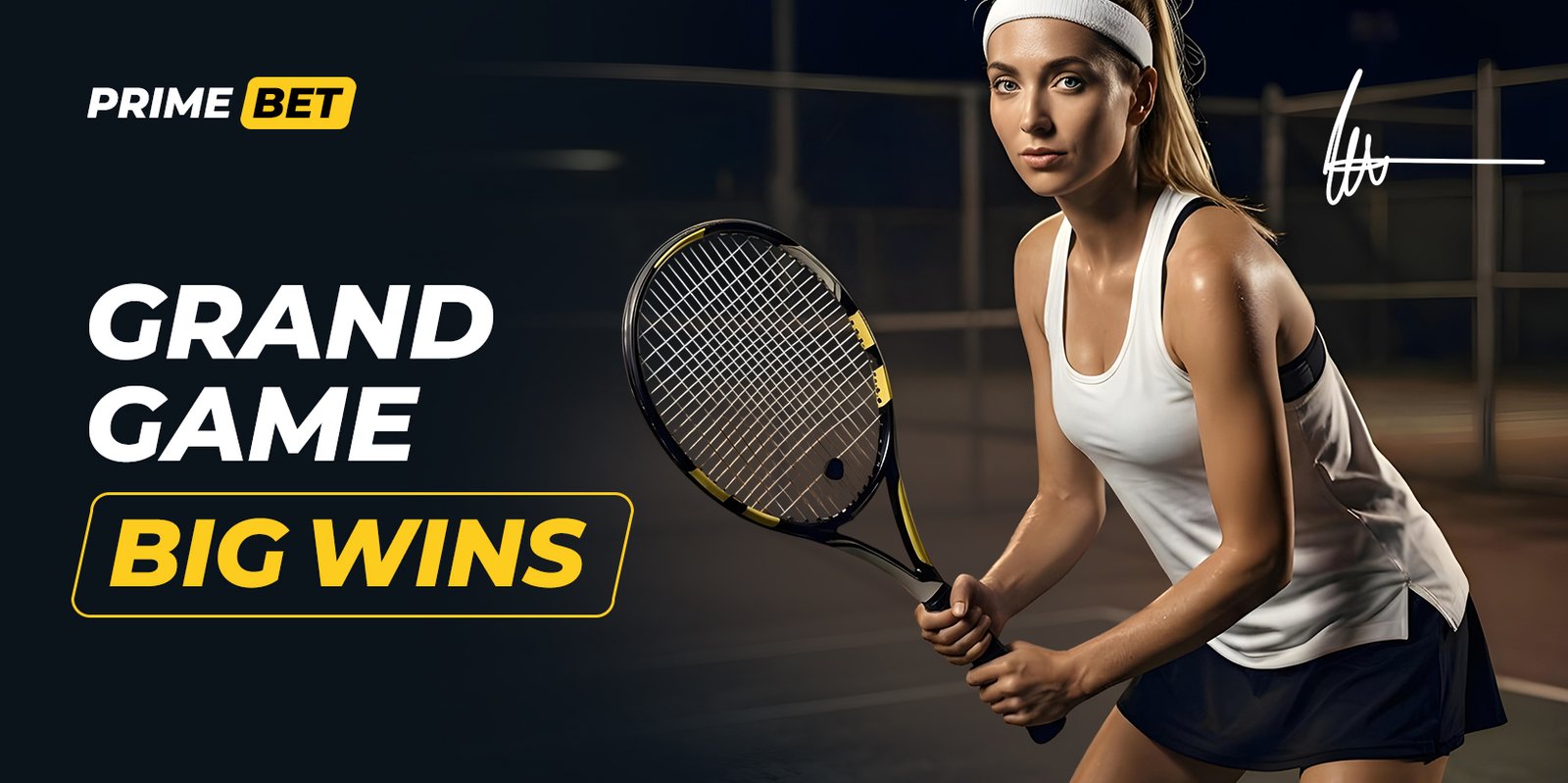 Prime Bet tennis master banner