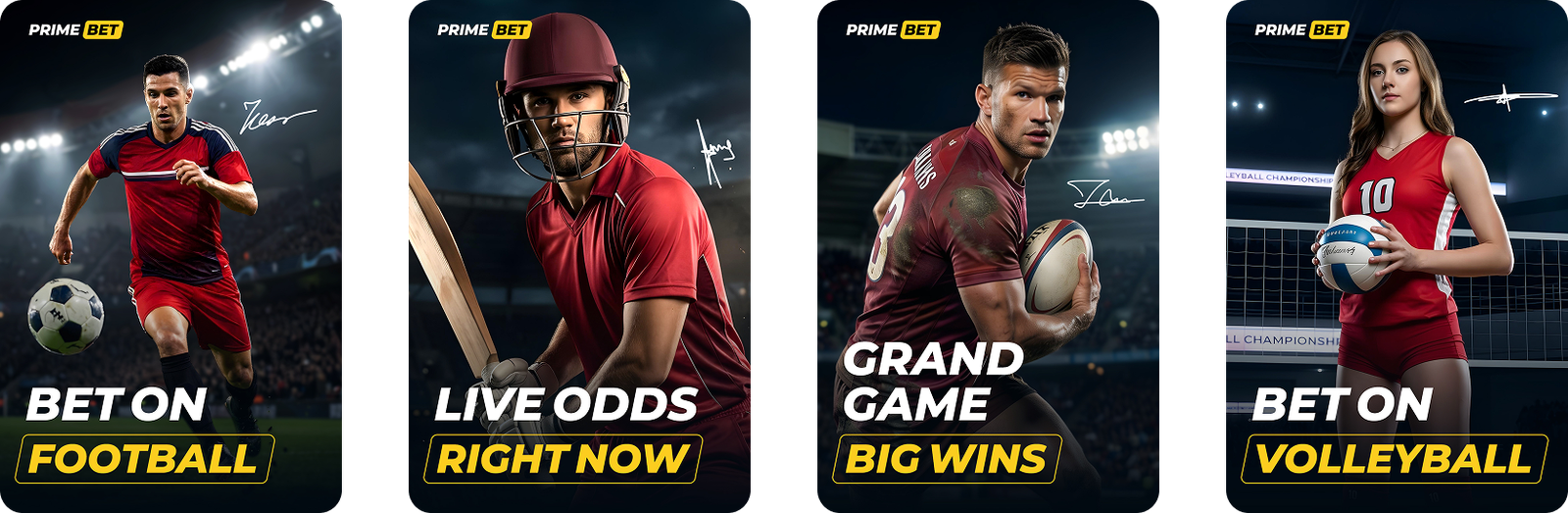Prime Bet sports banner adaptations