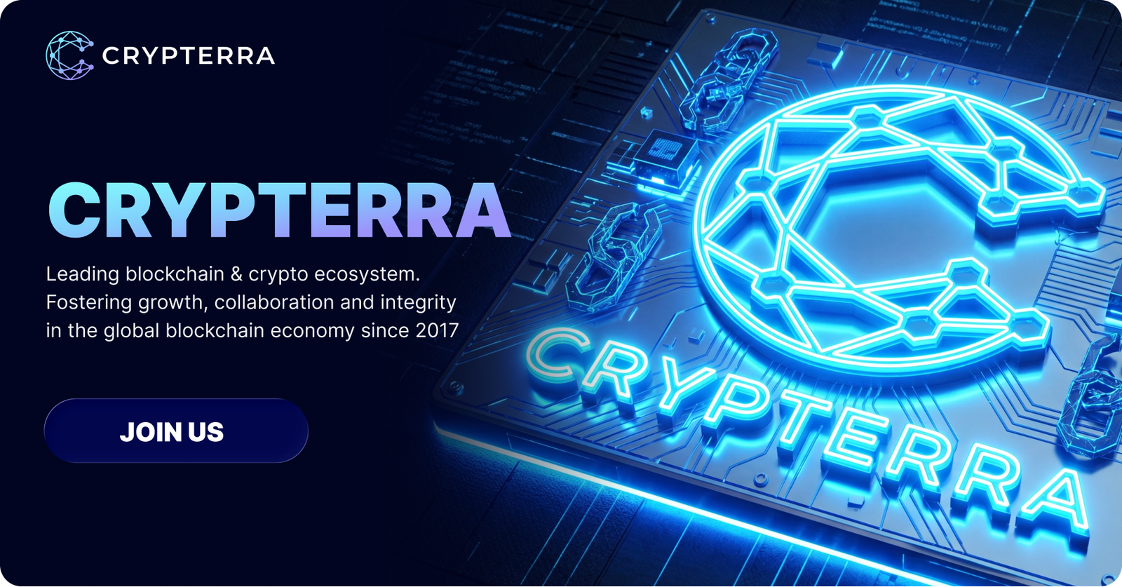 Crypterra Blockchain Forum digital campaign banner