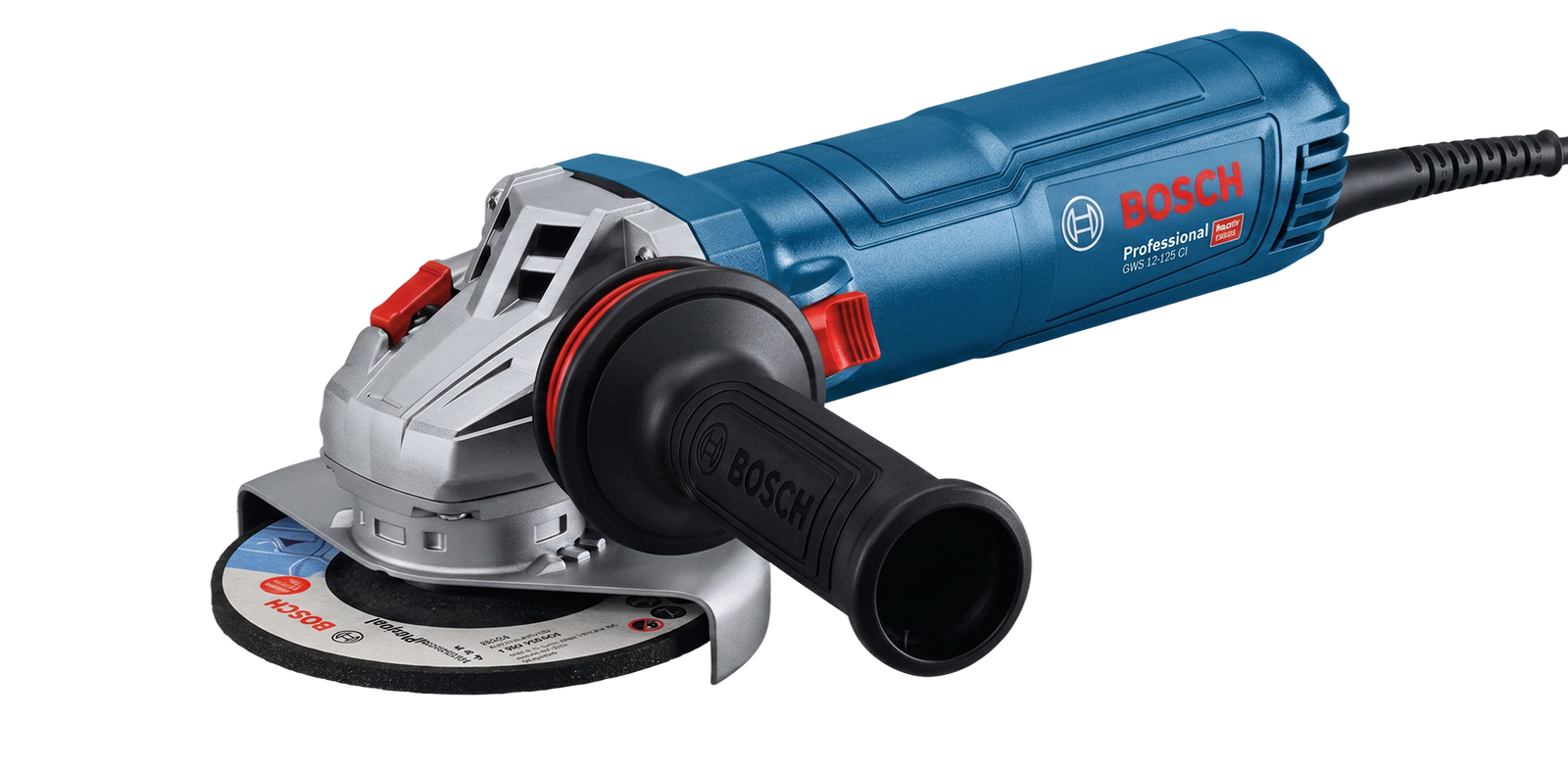 Bosch angle grinder product cutout prepared for an e-commerce card