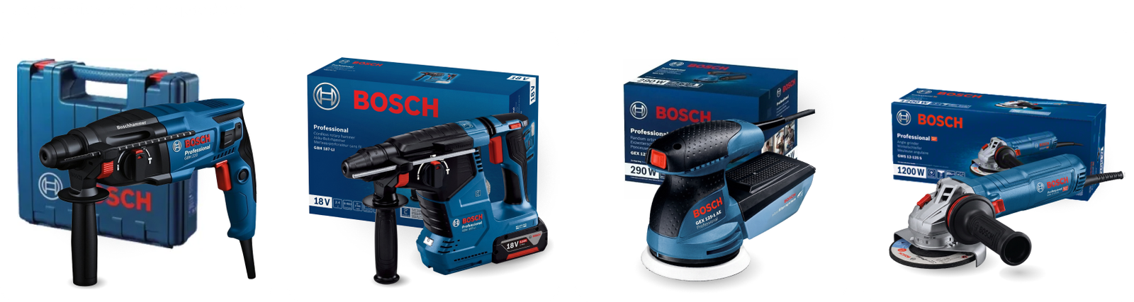 A consistent image-treatment system applied across several power tools